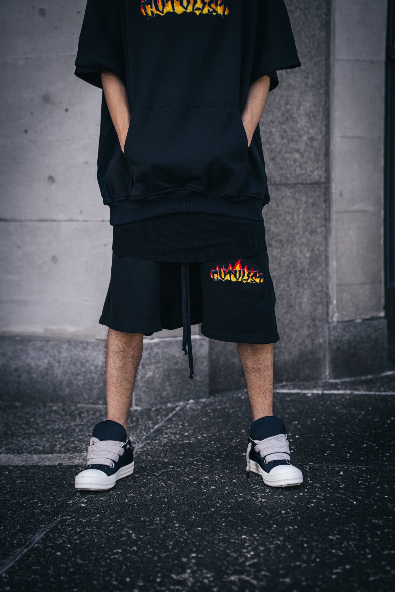 Usual Fire Logo Shorts