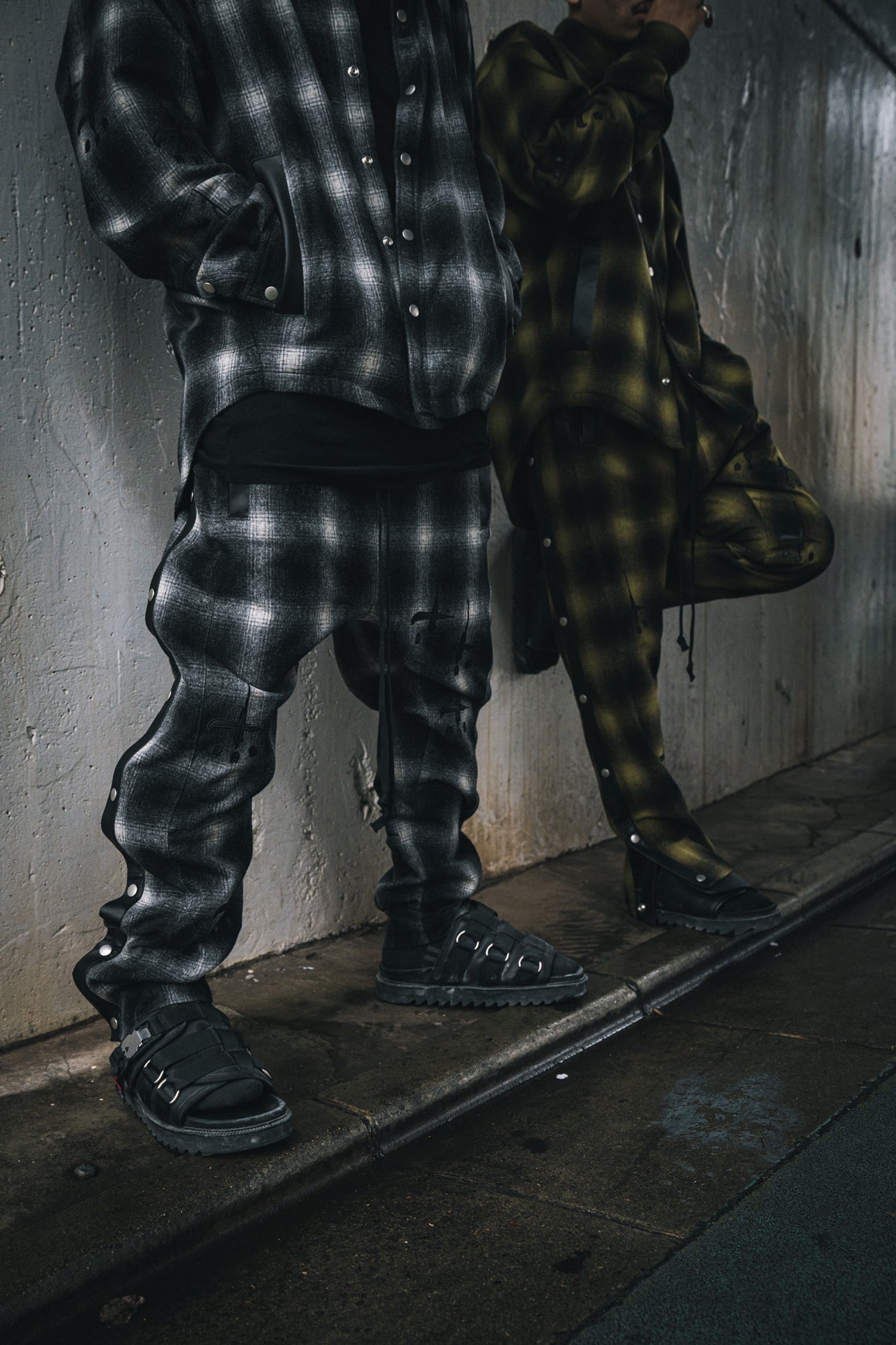 Grunge Sidesnap Pants