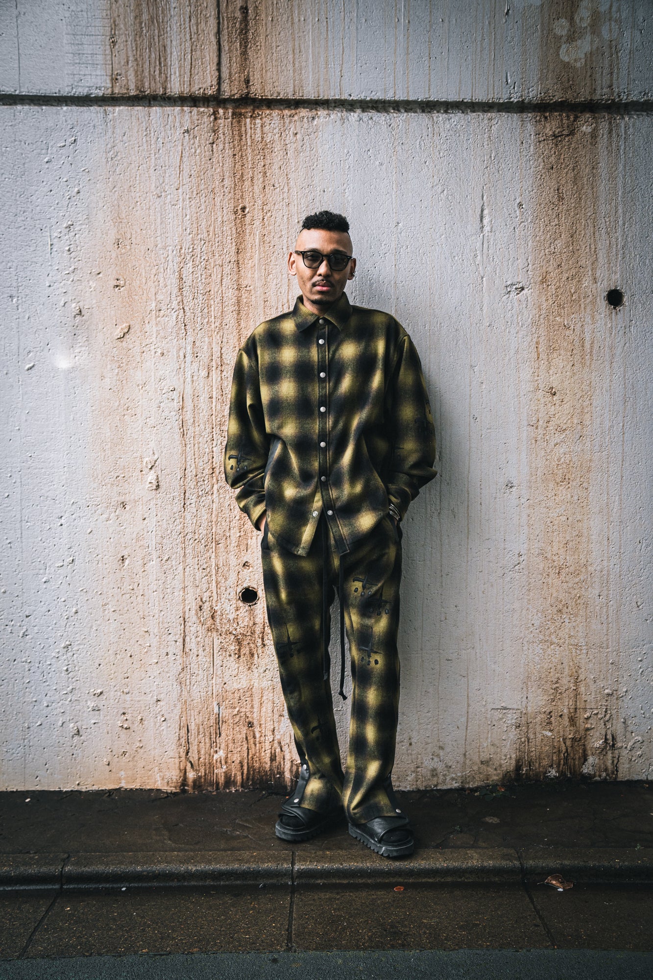 Grunge Sidesnap Pants