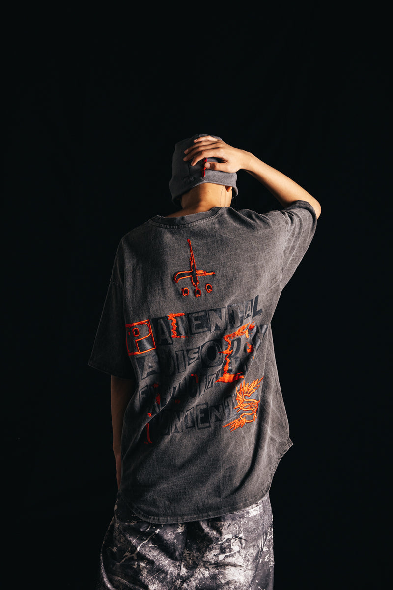 CTLS PARENTAL ADVISORY EMBROIDERY TEE