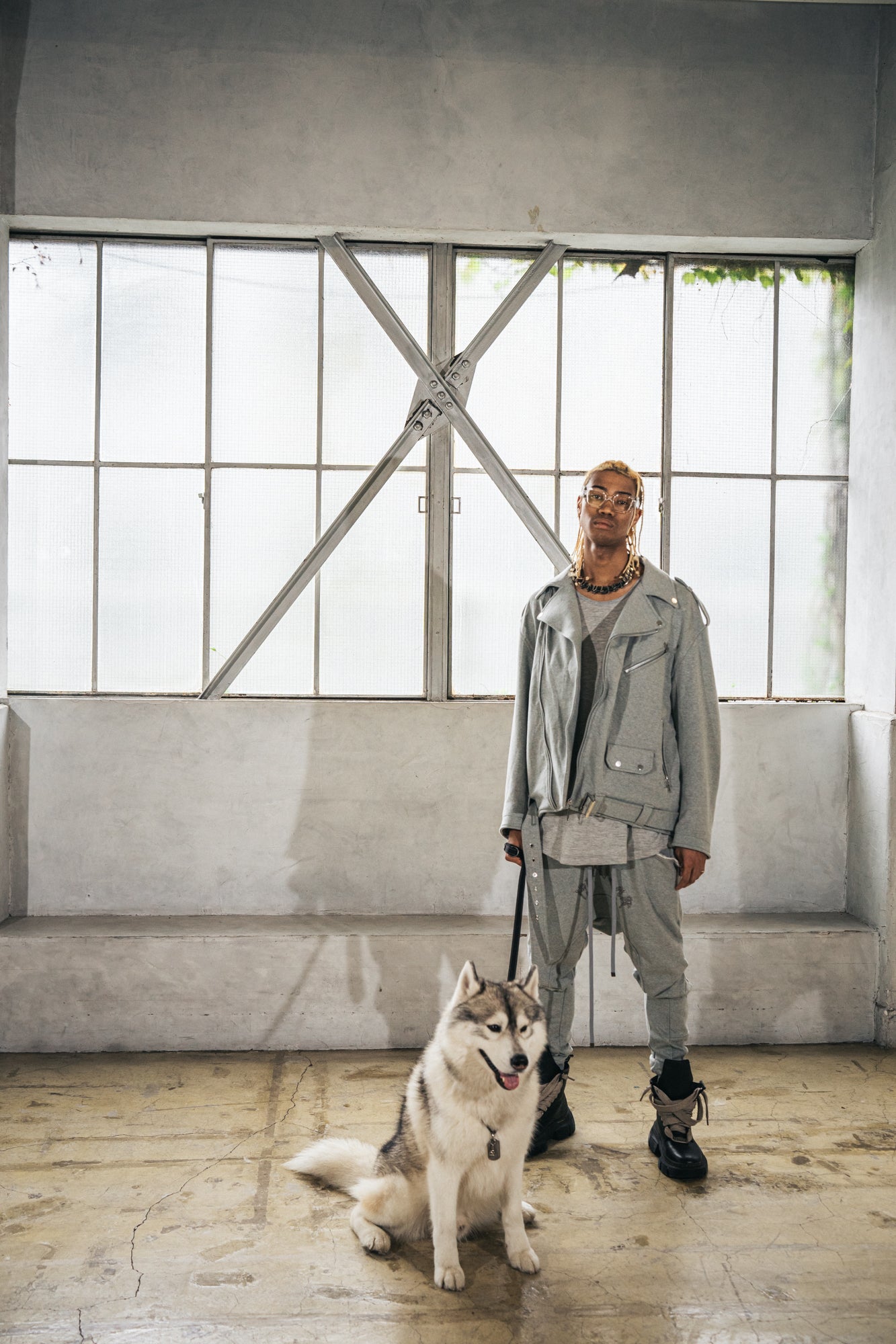 Cut&Sew Riders Jacket