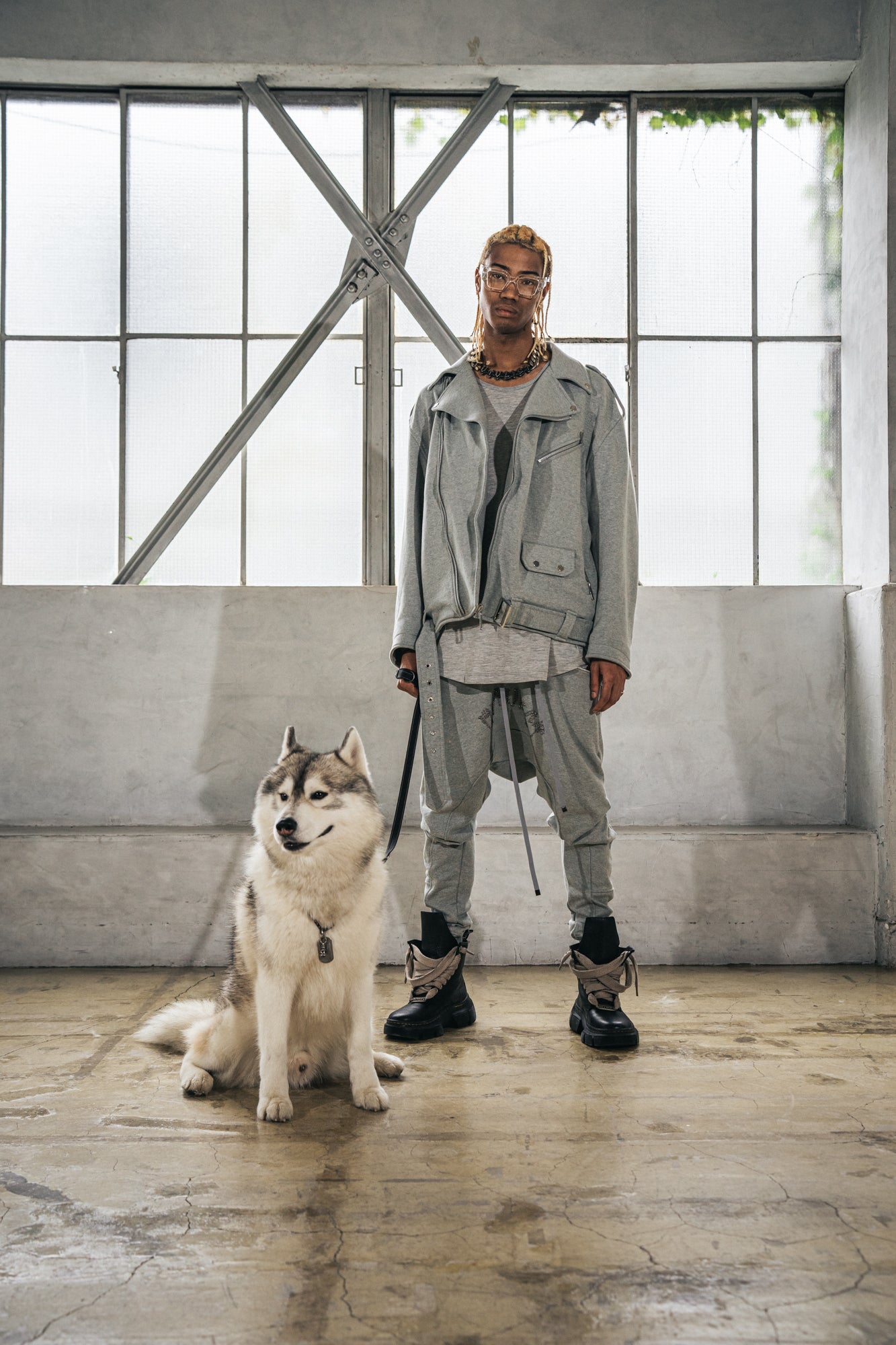 Cut&Sew Riders Jacket