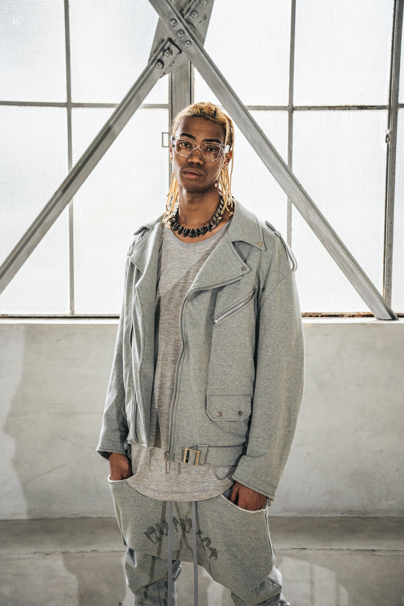 Cut&Sew Riders Jacket