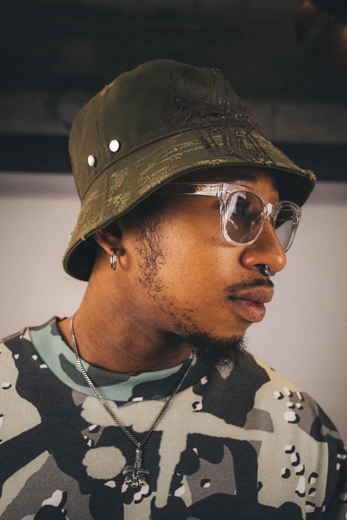 CVTVLIST STENCIL BUKET HAT”TURQUOISE“