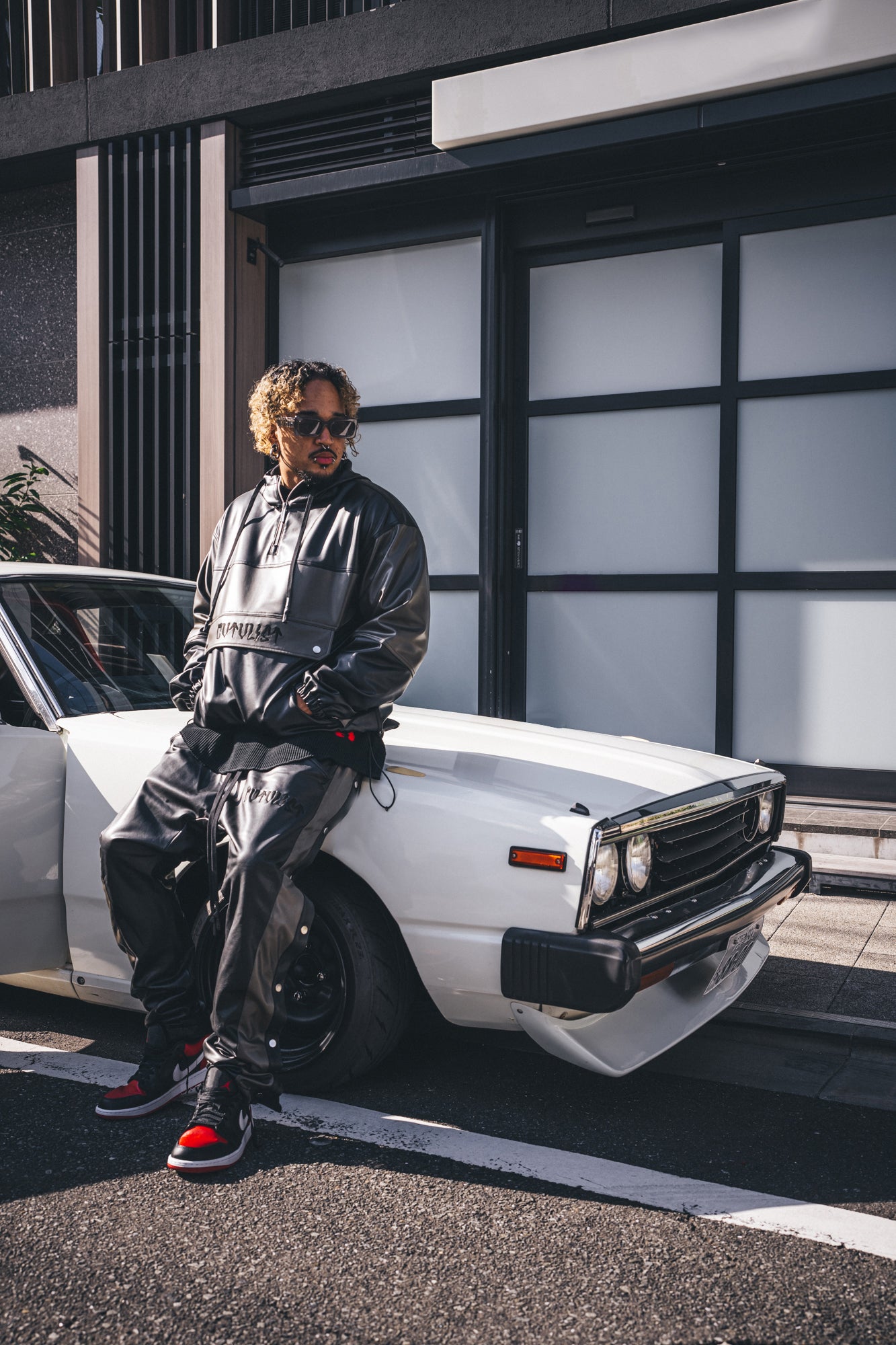 Leather Sidesnap Pants