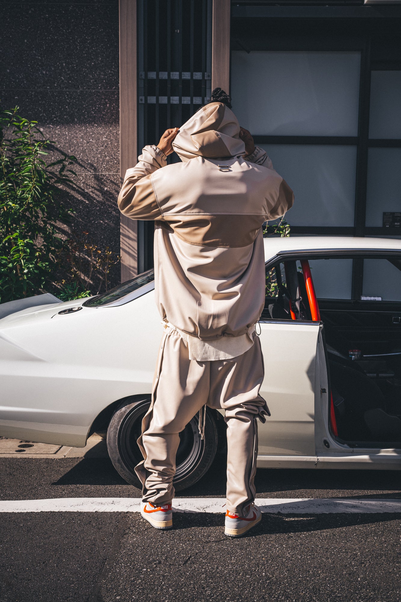 Leather Sidesnap Pants