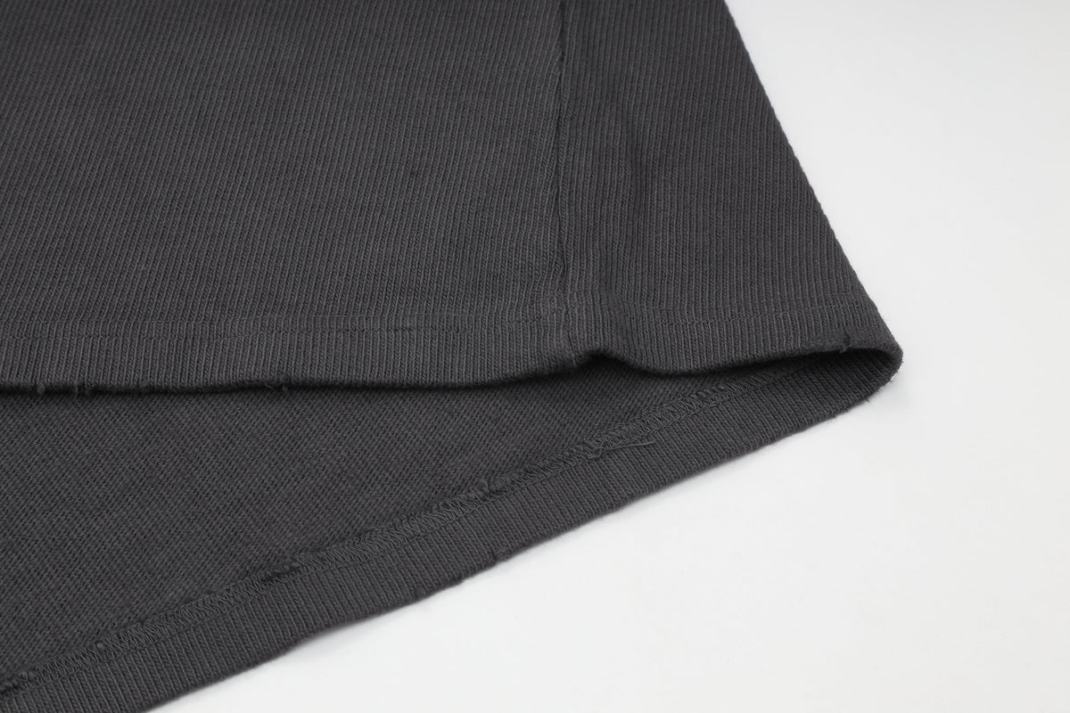 HEAVY L/S TEE w/CROSS EMB.