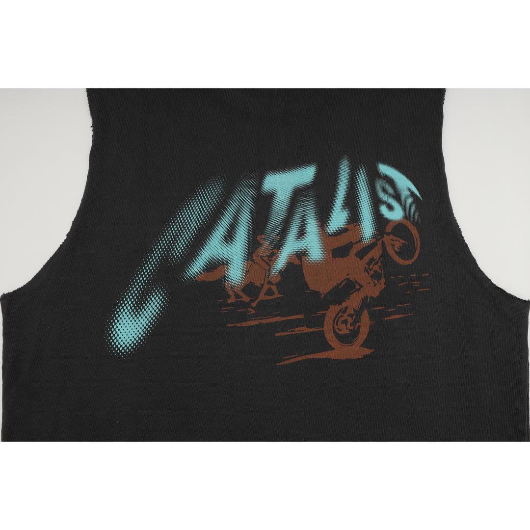 Sleeveless Tee 'HORSE & MOTORCYCLE' image 6