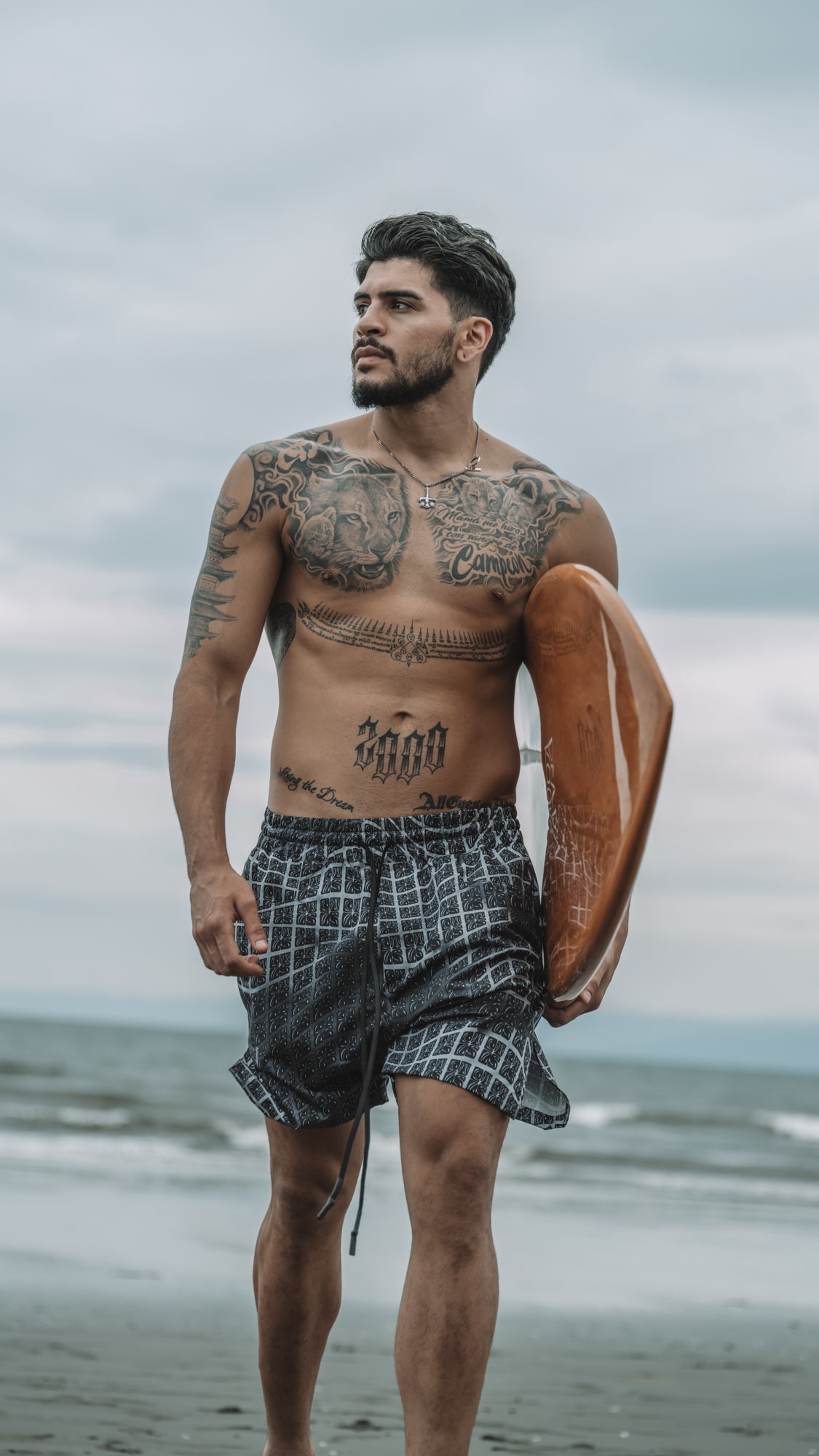 Square Logo Swim Shorts