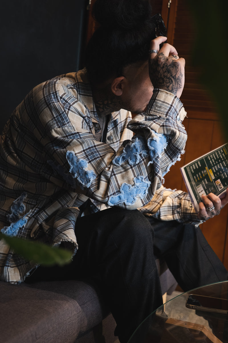 CTLS | Denim Patch Check Shirts