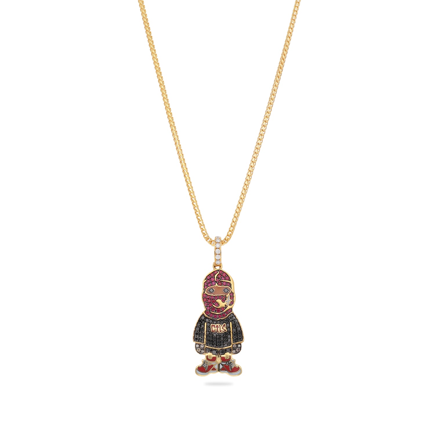 IF&&CO & CTLS 18K GEM NECKLACE RED