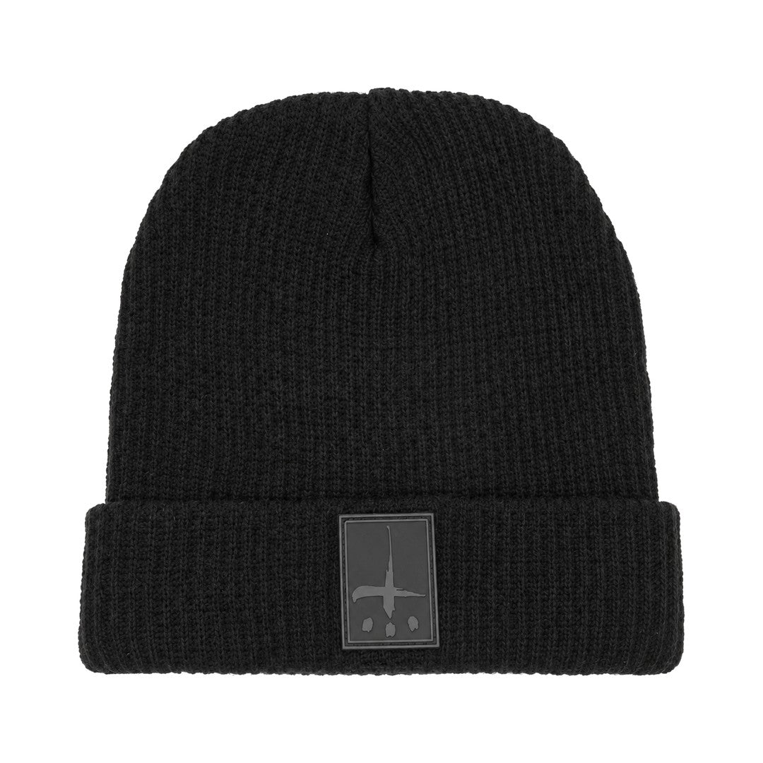 CATALIST RUBER LOGO BEANIE BLACK front