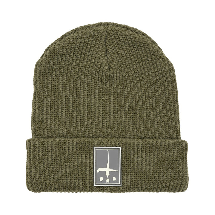 CATALIST RUBER LOGO BEANIE KHAKI front