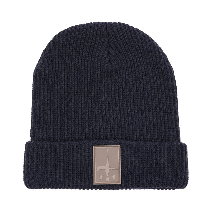 CATALIST RUBER LOGO BEANIE NAVY front