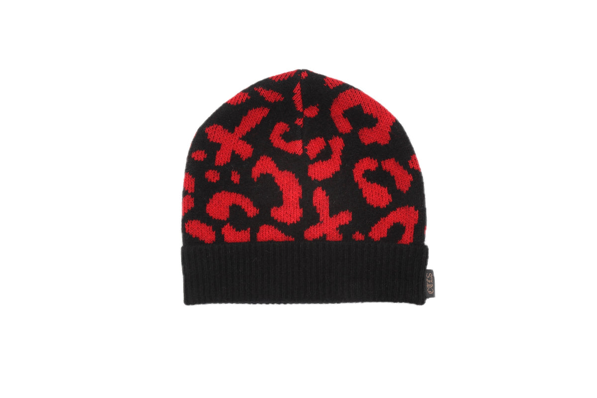LEOPARD KNIT CAP – BLACK – 背面 (IMG_0002.JPG)