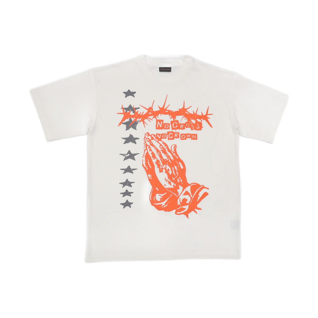 CATALIST TEE 'PRAY TO GOD' OFF WHITE front