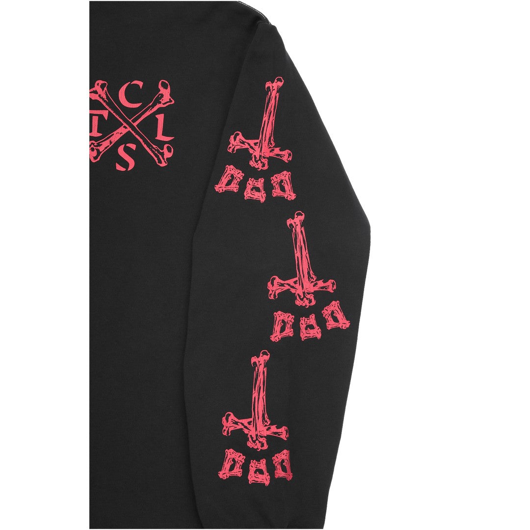 CATALIST L/S TEE 'BONE CTLS' BLACK sleeve graphic detail