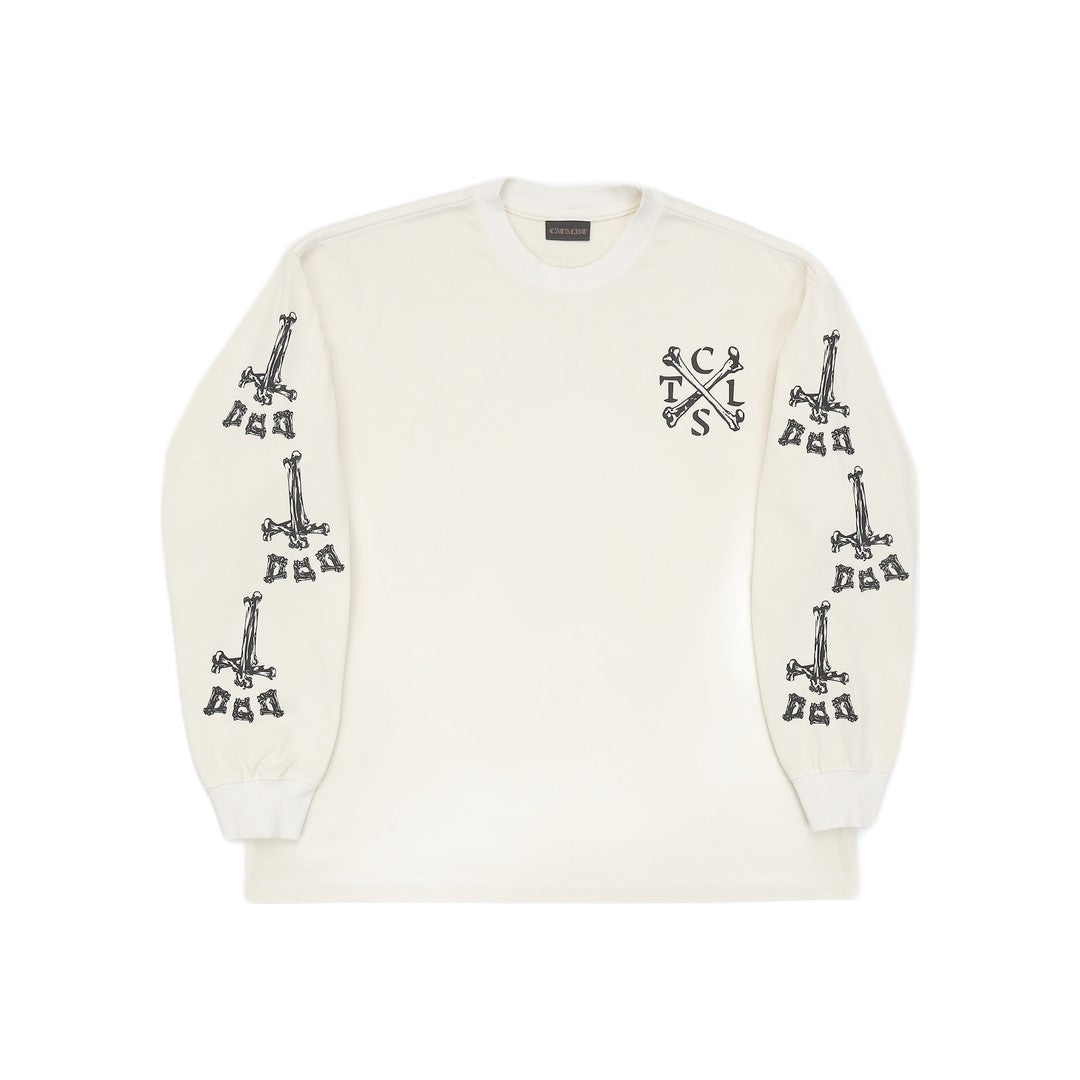 CATALIST L/S TEE 'BONE CTLS' IVORY front