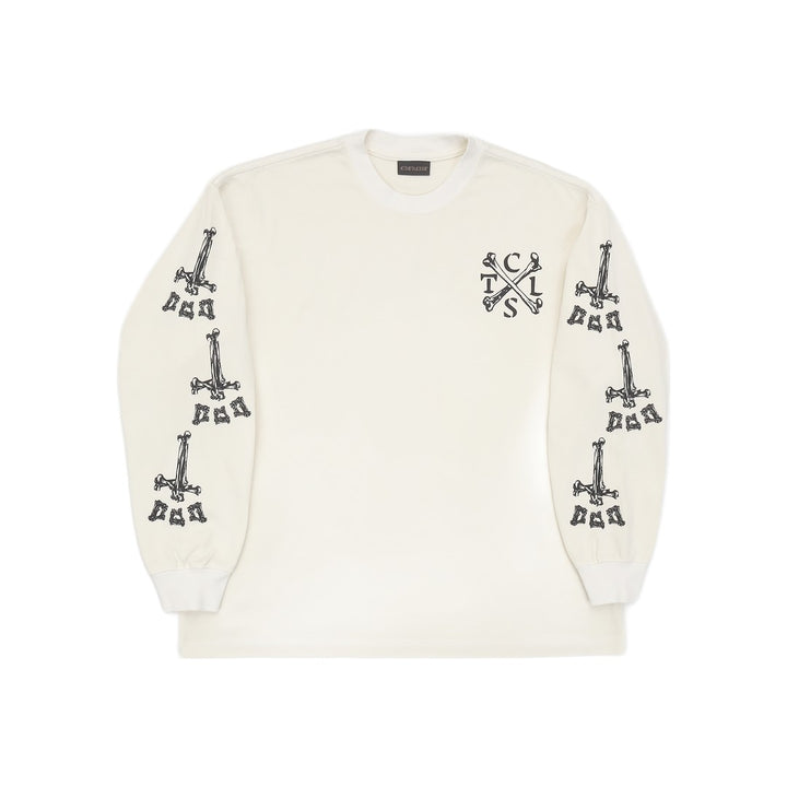 CATALIST L/S TEE 'BONE CTLS' IVORY front