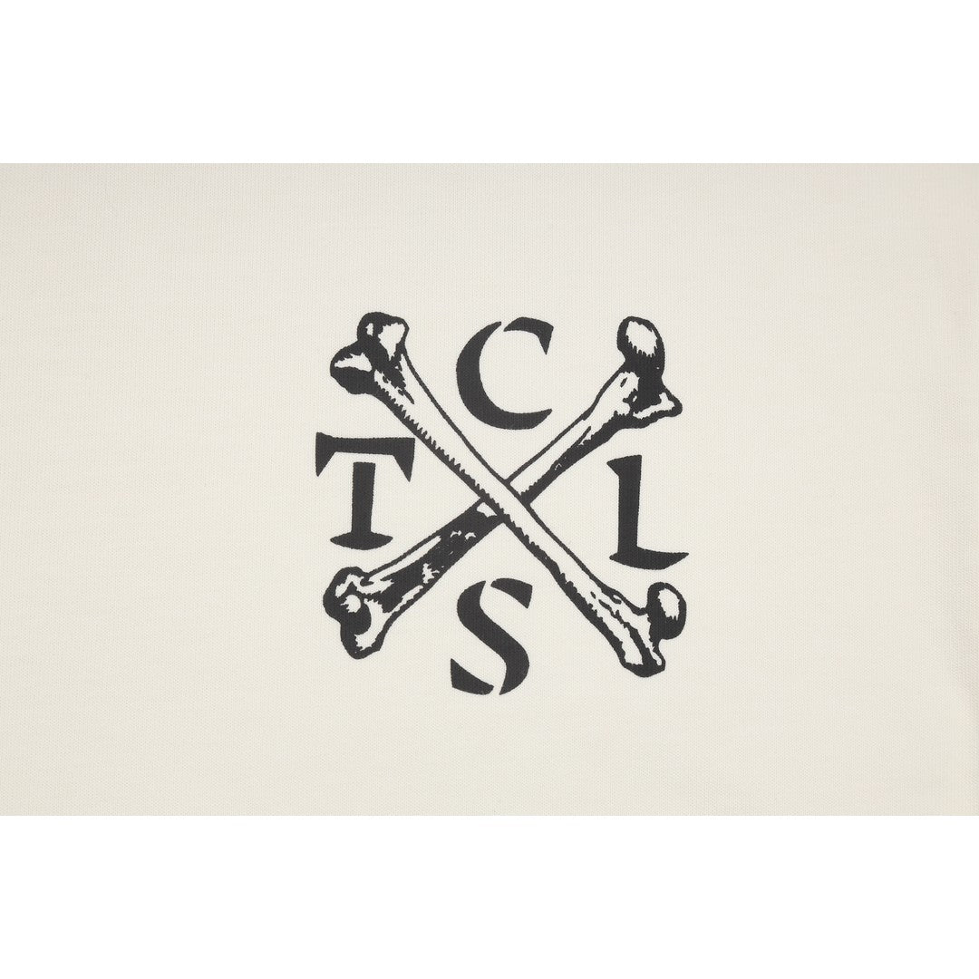 CATALIST L/S TEE 'BONE CTLS' IVORY logo detail