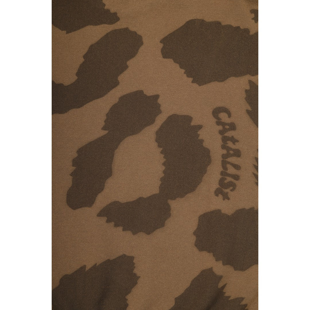 CATALIST COMMON SWEAT SHIRT 'LEOPARD' BEIGE detail