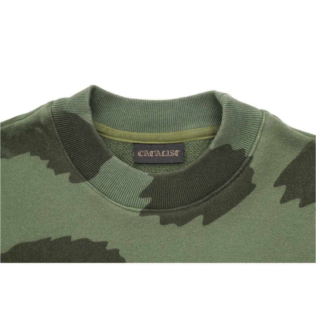 CATALIST COMMON SWEAT SHIRT 'LEOPARD' KIWI detail