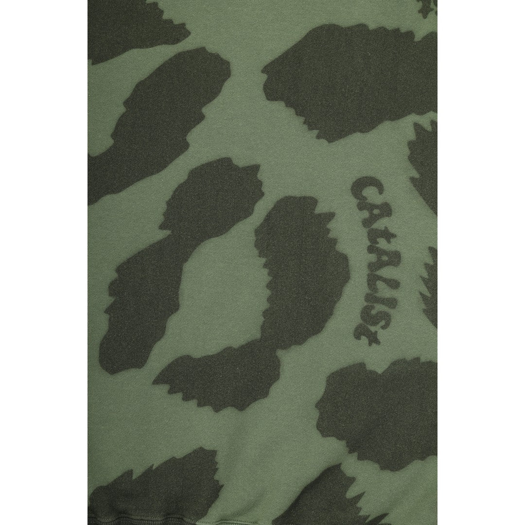 CATALIST COMMON SWEAT SHIRT 'LEOPARD' KIWI detail