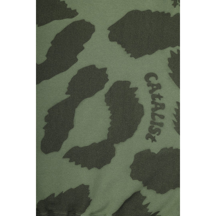 CATALIST COMMON SWEAT SHIRT 'LEOPARD' KIWI detail