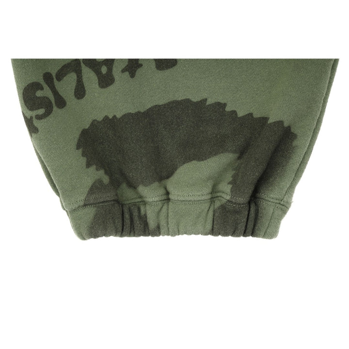 CATALIST COMMON SWEAT PANTS 'LEOPARD' KIWI detail