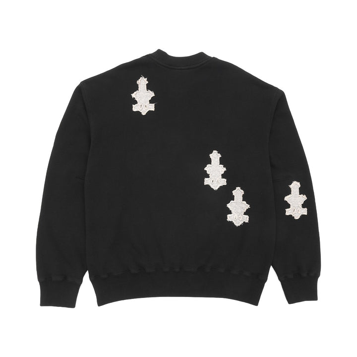CATALIST CROSS PATCHED SWEAT SHIRT BLACK back alternate view