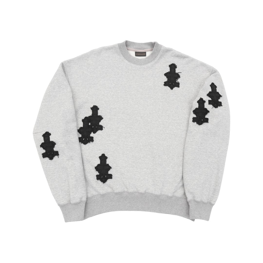CATALIST CROSS PATCHED SWEAT SHIRT GRAY front