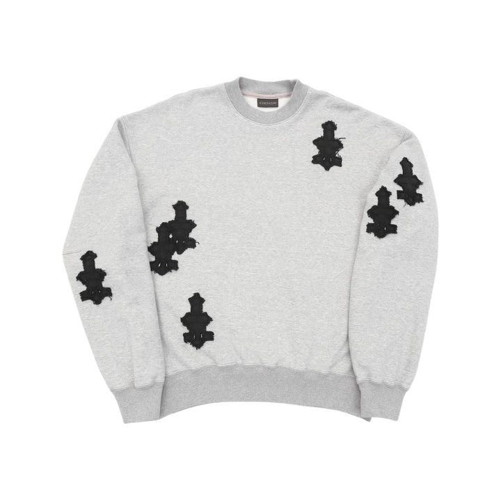 CATALIST CROSS PATCHED SWEAT SHIRT GRAY front
