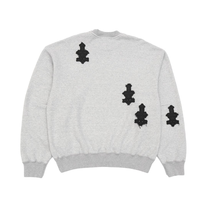 CATALIST CROSS PATCHED SWEAT SHIRT GRAY back alternate view
