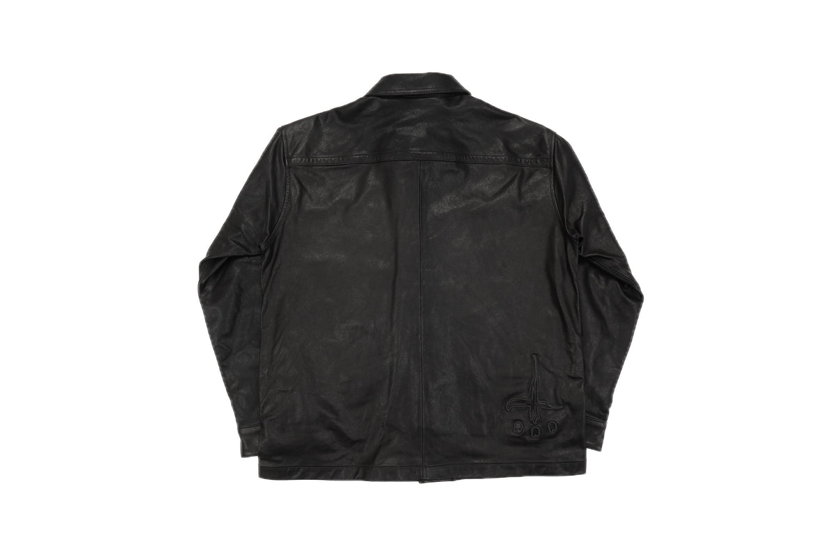 LEATHER WORK JACKET – BLACK – 背面 (IMG_0085.JPG)