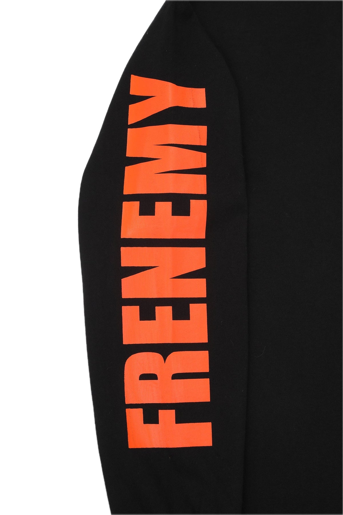FRENEMY L/S TEE – BLACK/ORANGE – 袖プリント (IMG_0040.JPG)