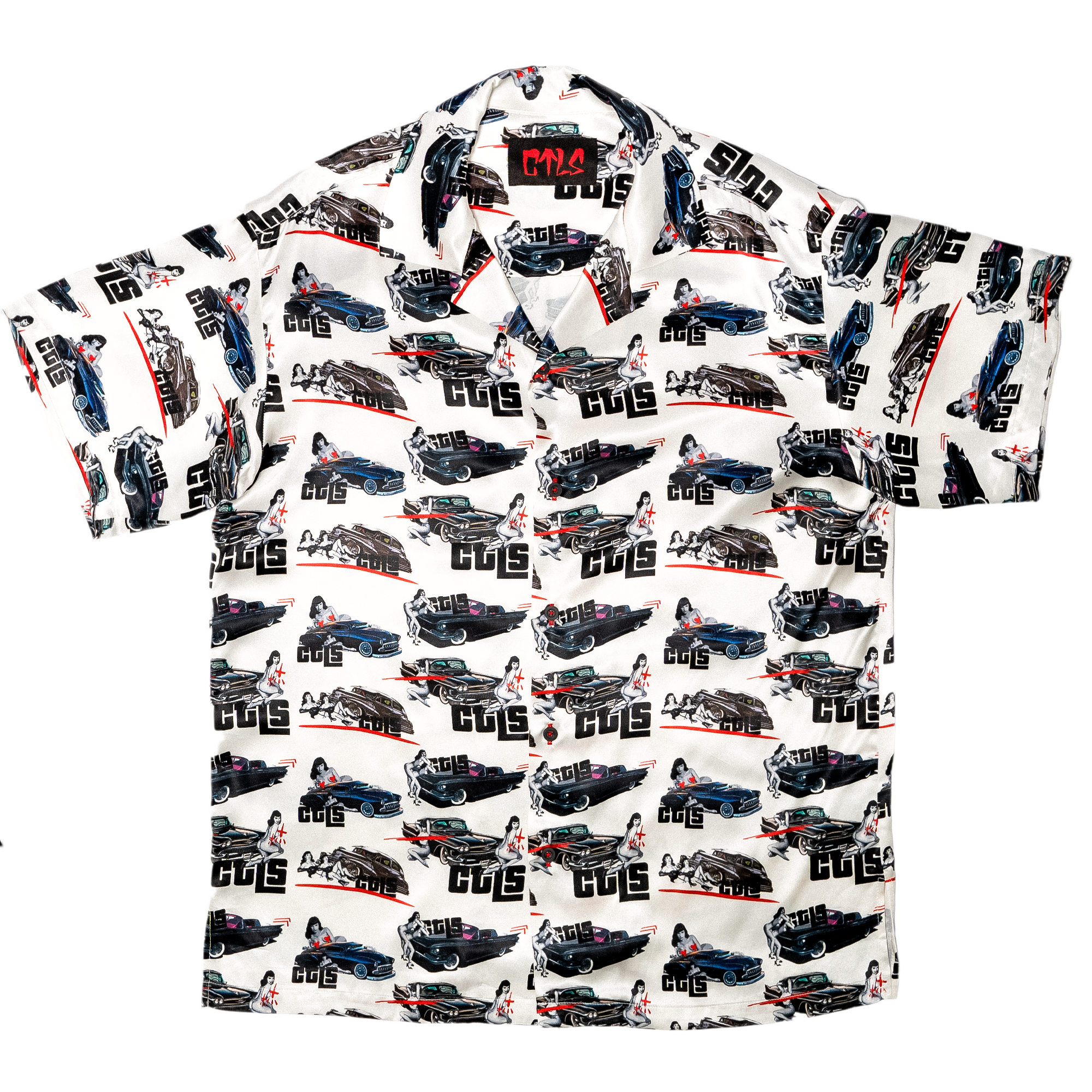 50's Bettie Satin Shirt