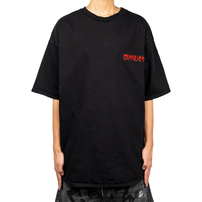 cvtvlist CTLS 3D usual TEE 黒赤袖クロス cvtvlist CTLS 3D usual TEE 黒赤袖クロス