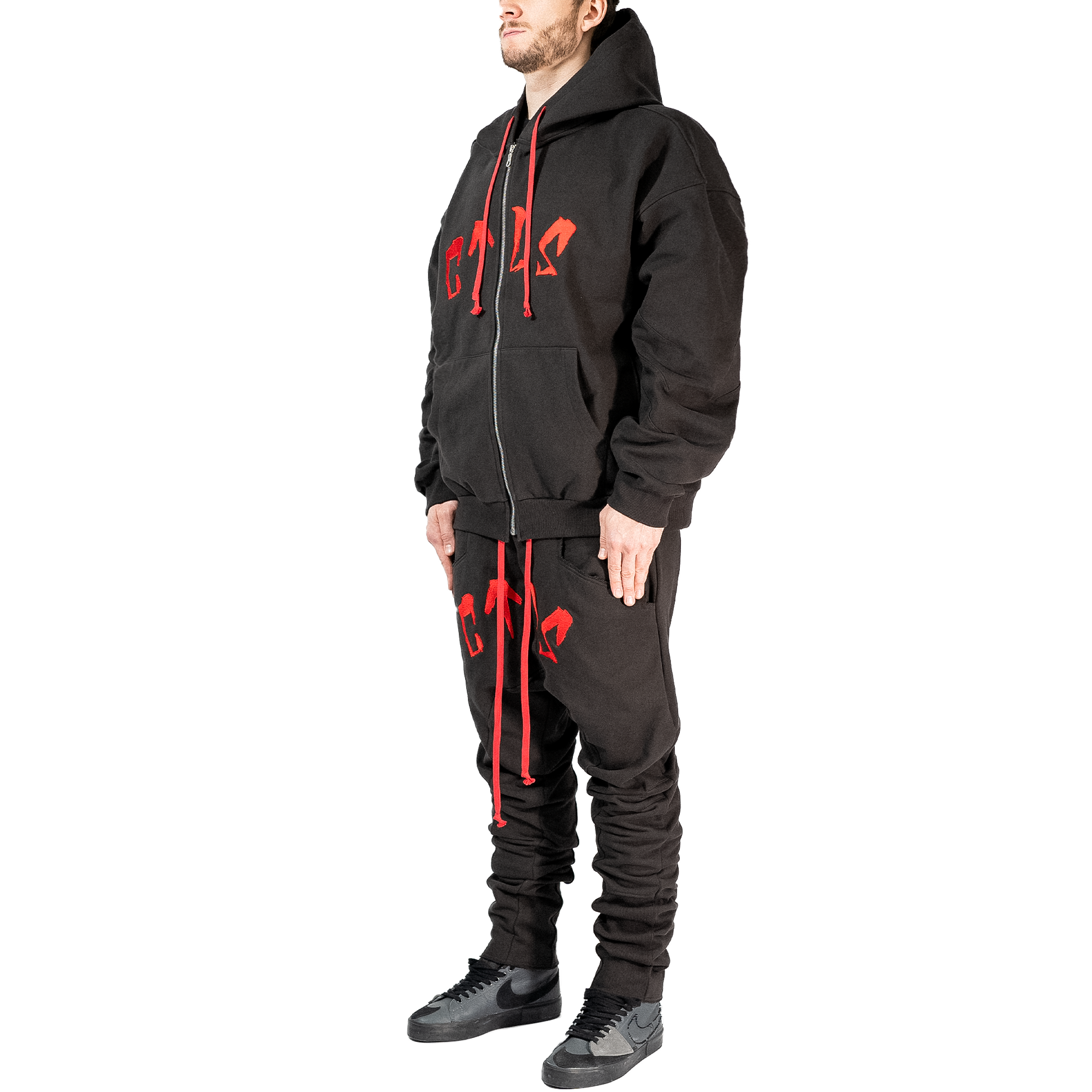 Arched Logo Usual Zip Hoodie