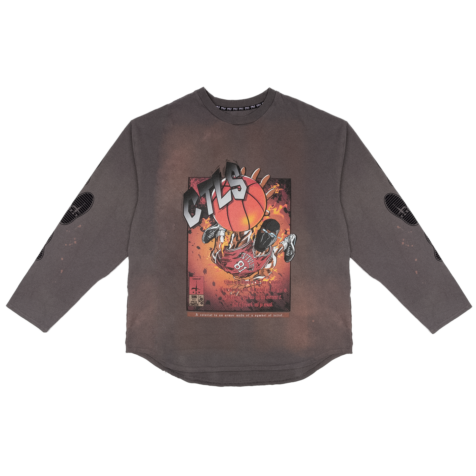 CVTVLIST×FTC CTLS カタリスト むら染めクラッシュ加工Tシャツ CVTVLIST×FTC CTLS カタリスト むら染めクラッシュ加工Tシャツ
