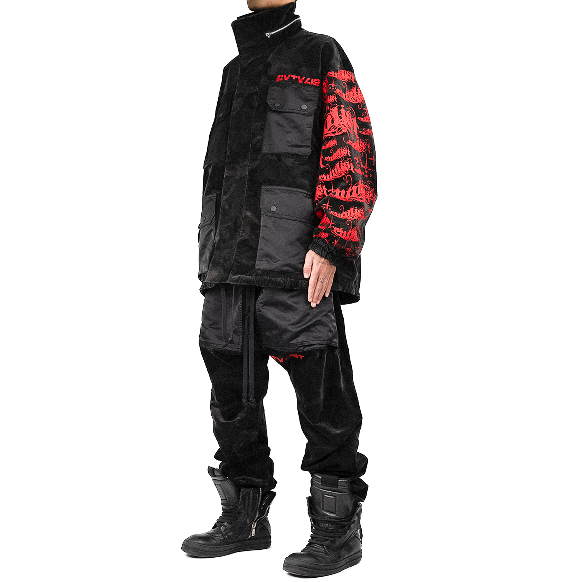 Velour Military Jacket