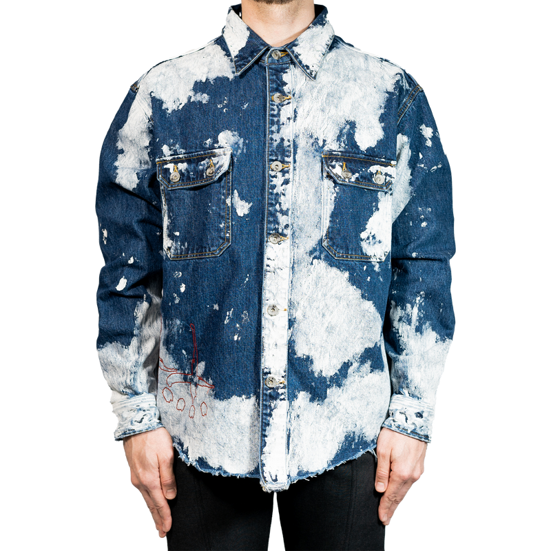 限定数のみ 【タグ付】CVTVLIST CTLS PAINTED DENIM SHIRT | ochge.org