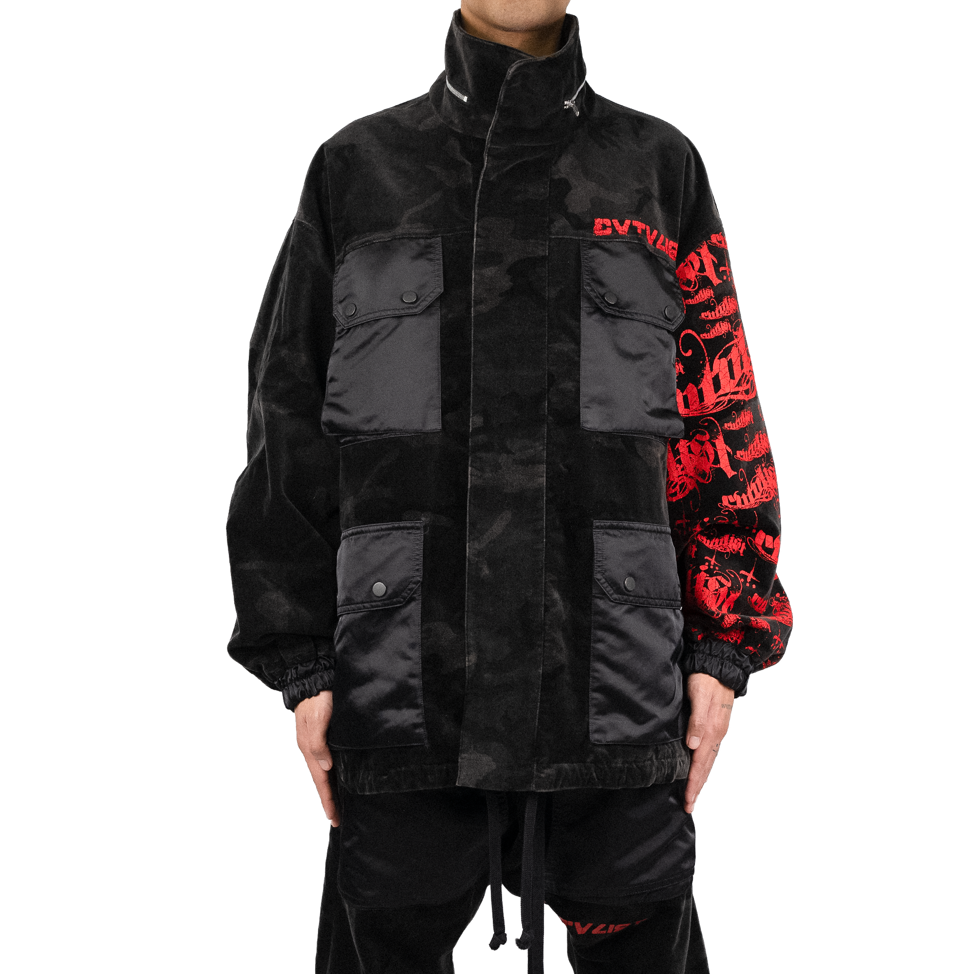 Velour Military Jacket