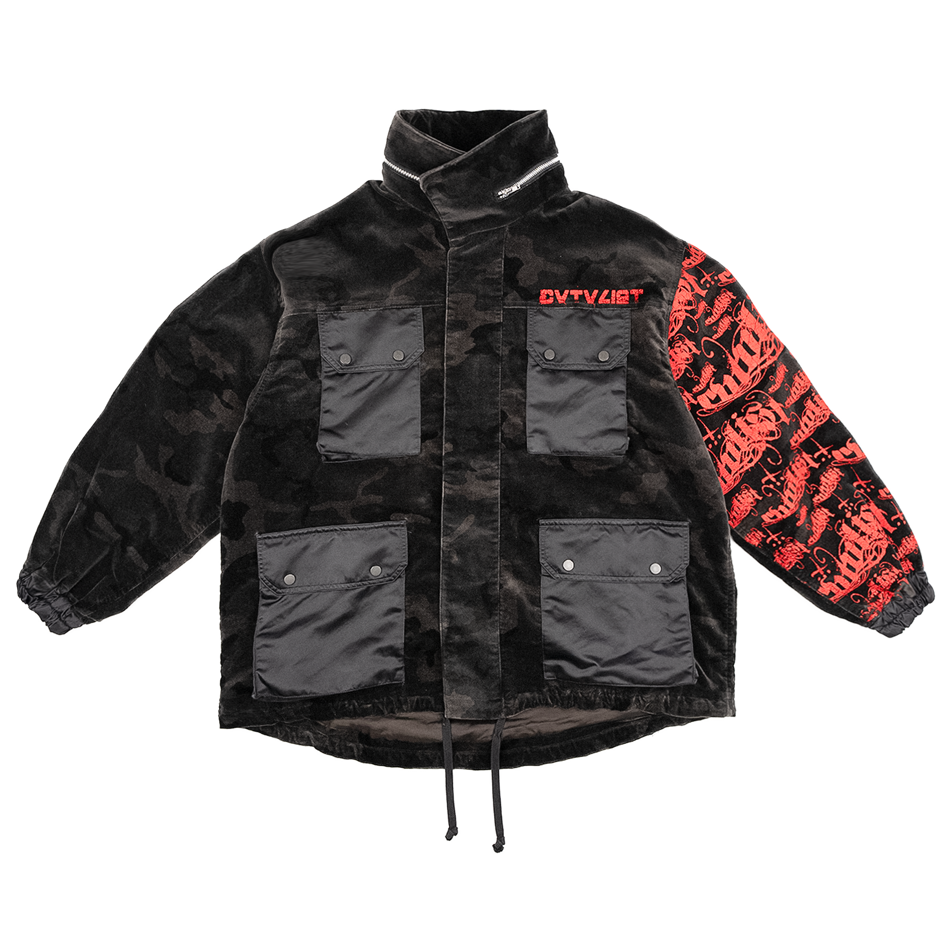 Velour Military Jacket