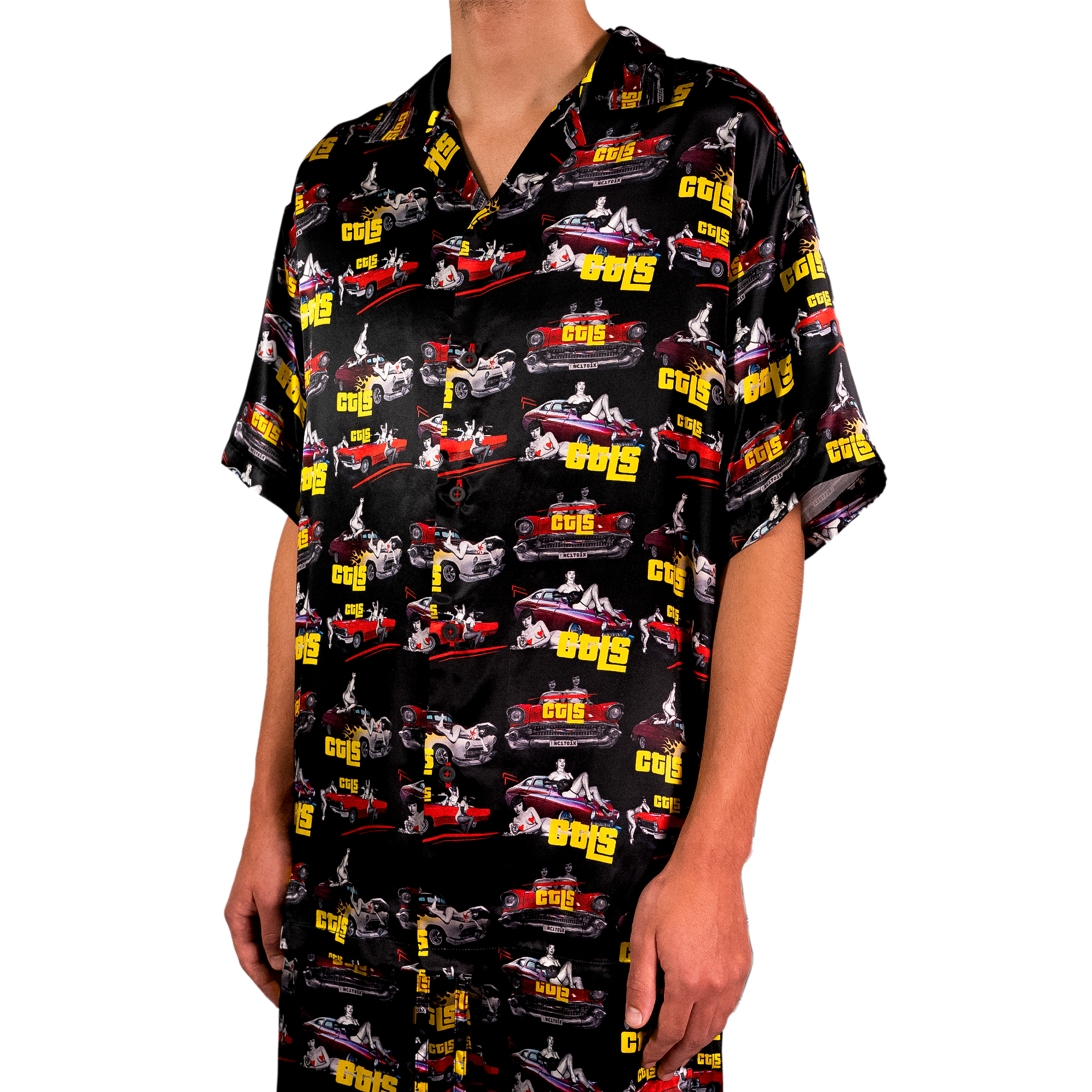 50's Bettie Satin Shirt