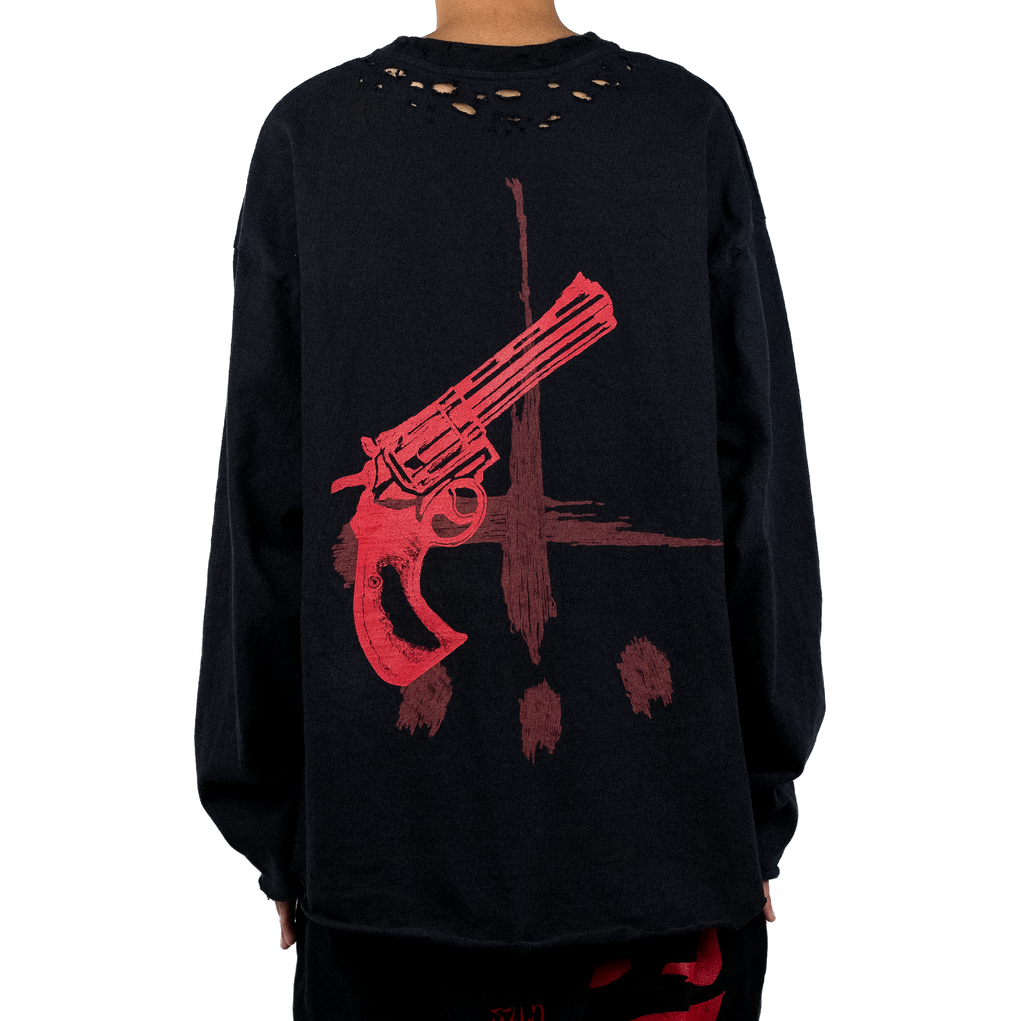 "TIES" Destroyed Longsleeve Tee