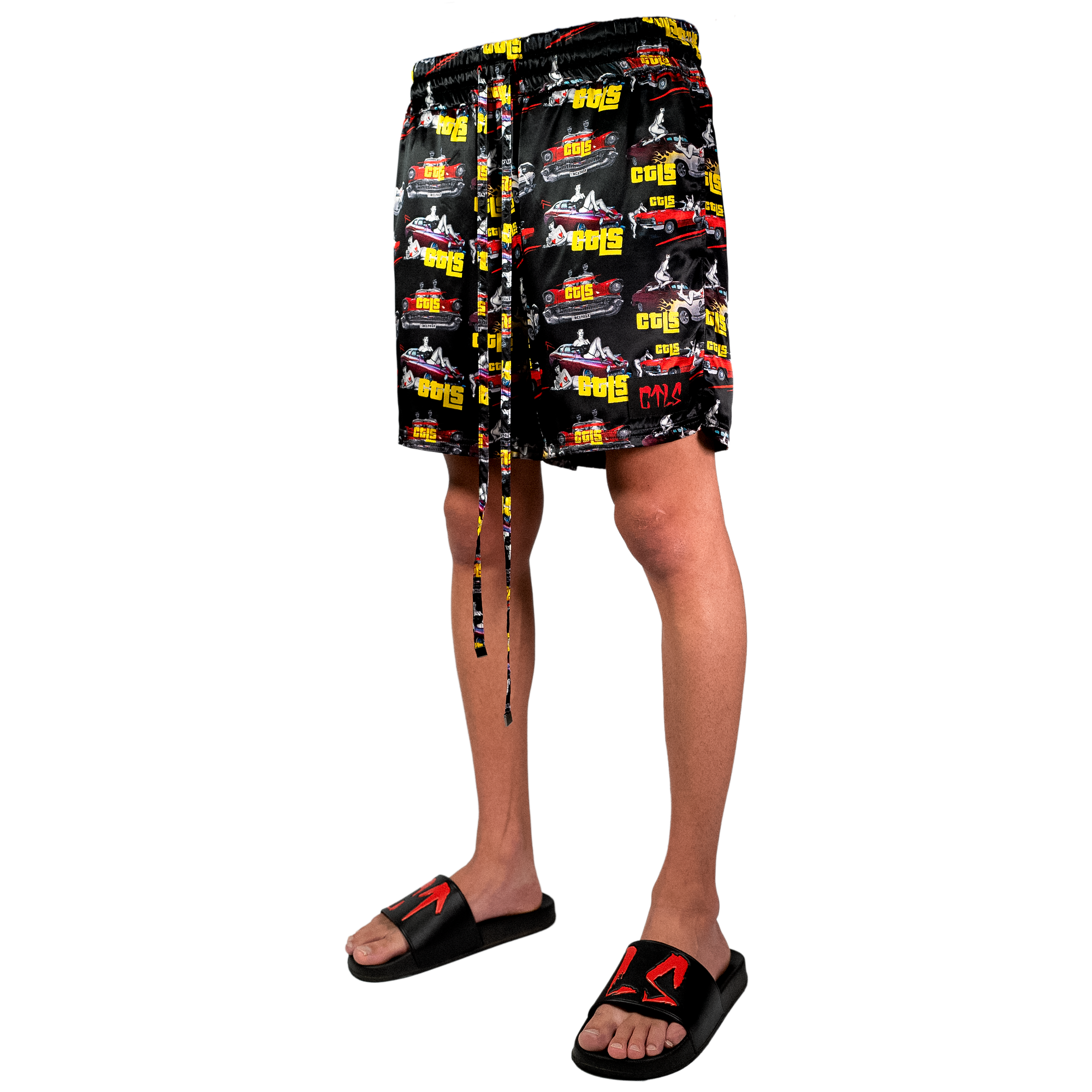 50's Bettie Satin Shorts