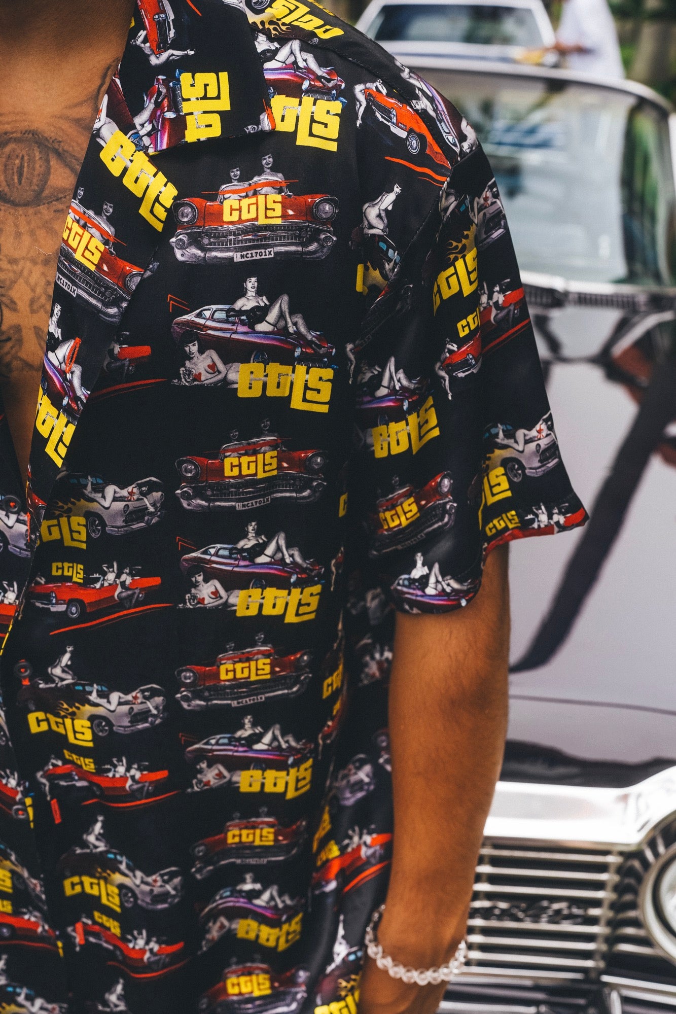 50's Bettie Satin Shirt