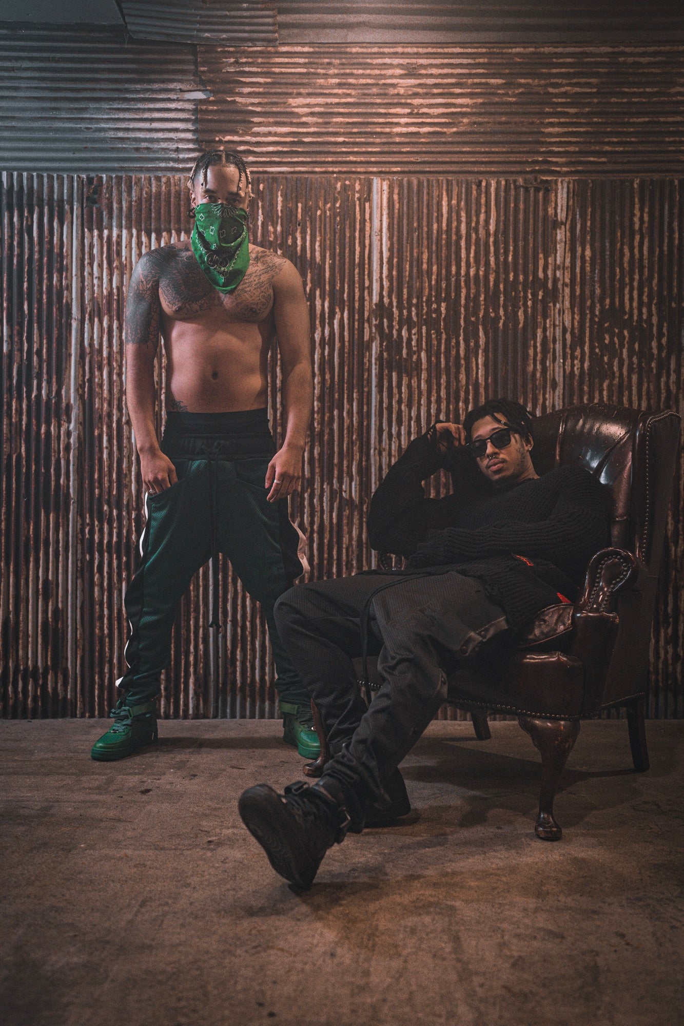 Vegan Leather Side Snap Pants