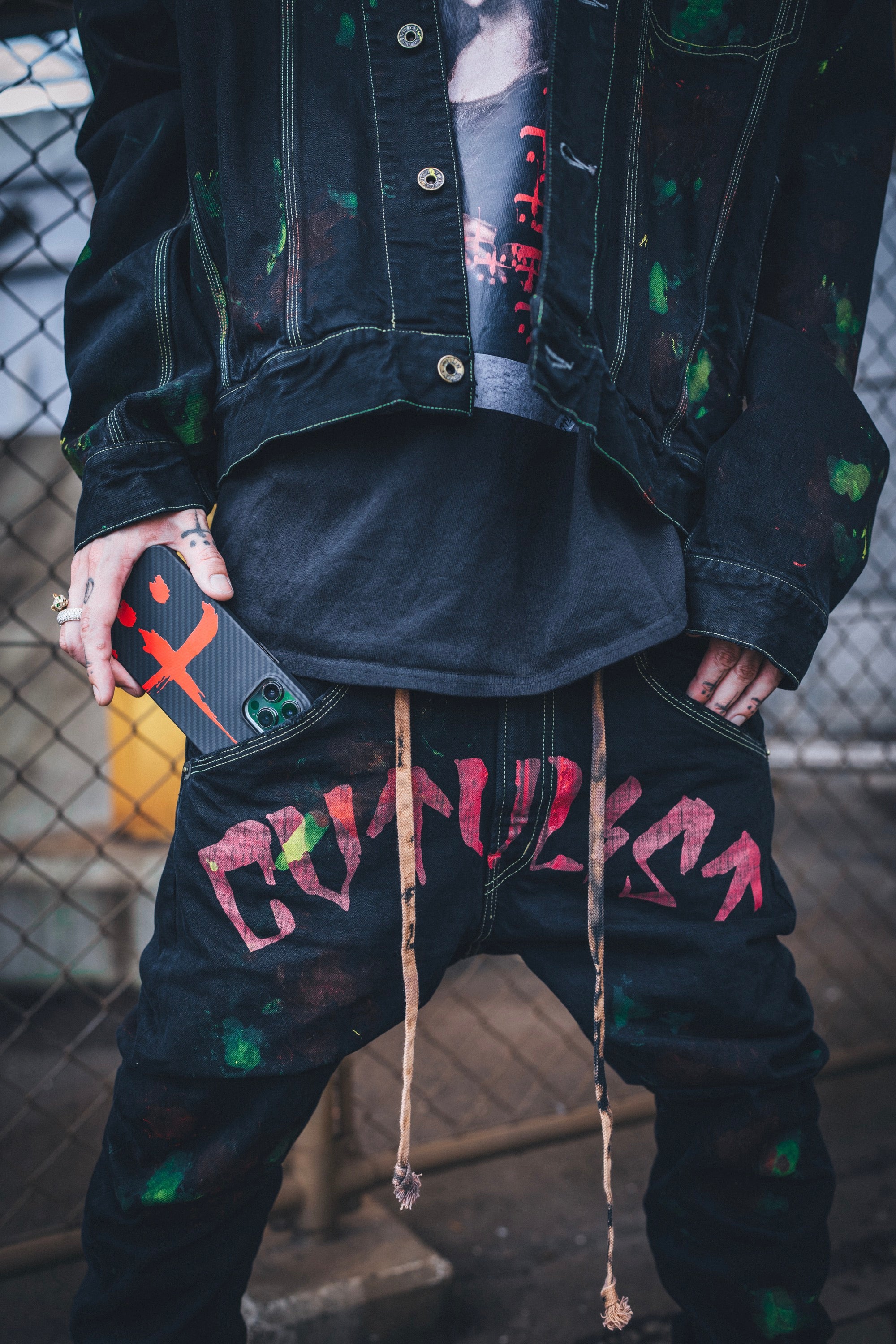 Big Cross Carbon iPhone Case for 13 Pro Max