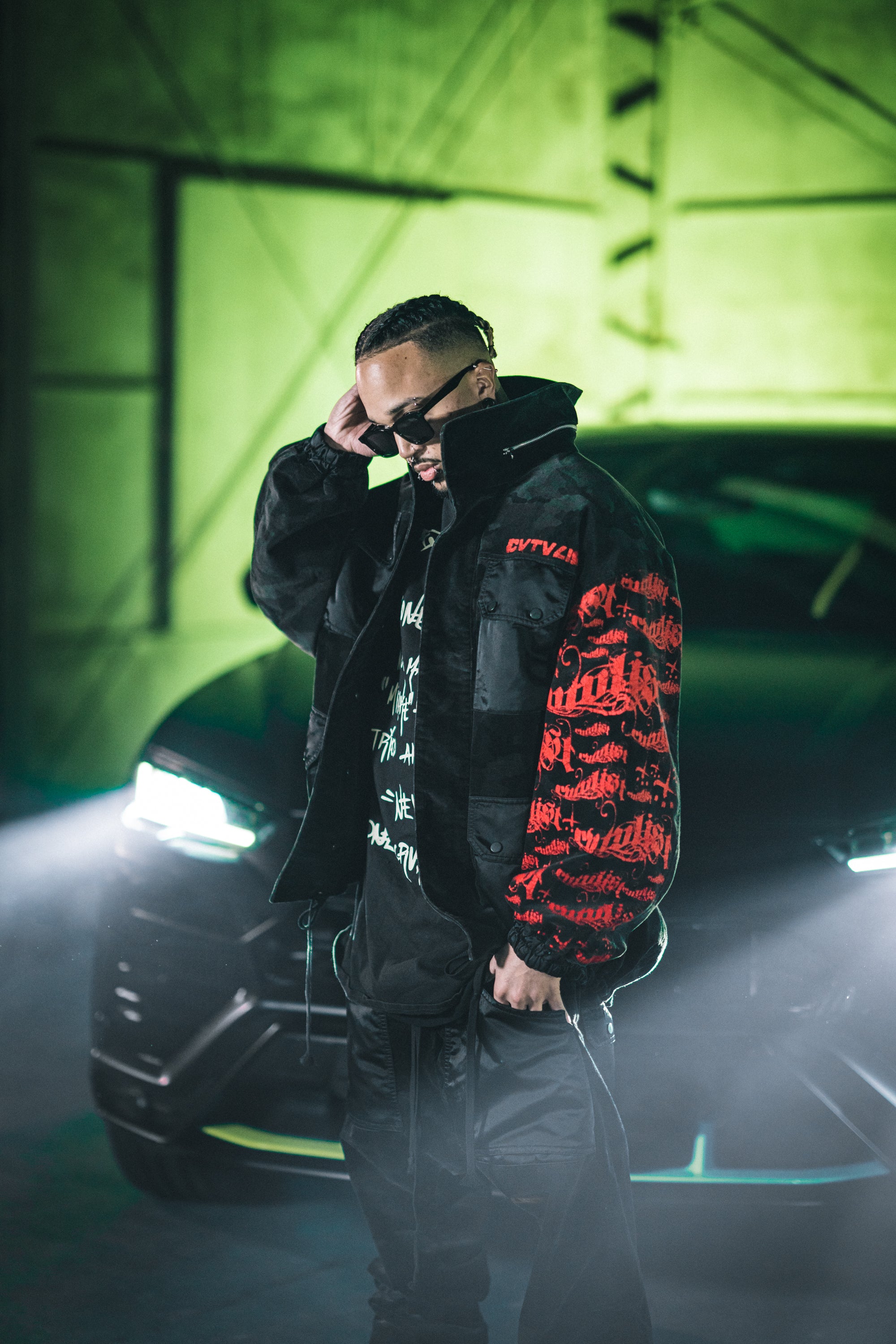 Velour Military Jacket